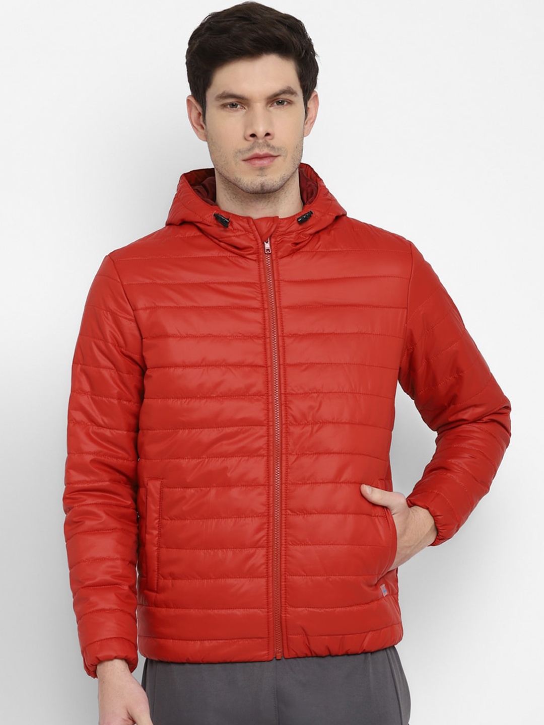 

FURO by Red Chief Men Hooded Padded Jacket, Orange