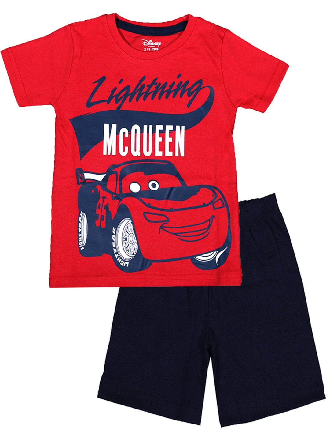 

KINSEY Boys Disney Cars Printed T-shirt with Shorts Clothing Set, Red