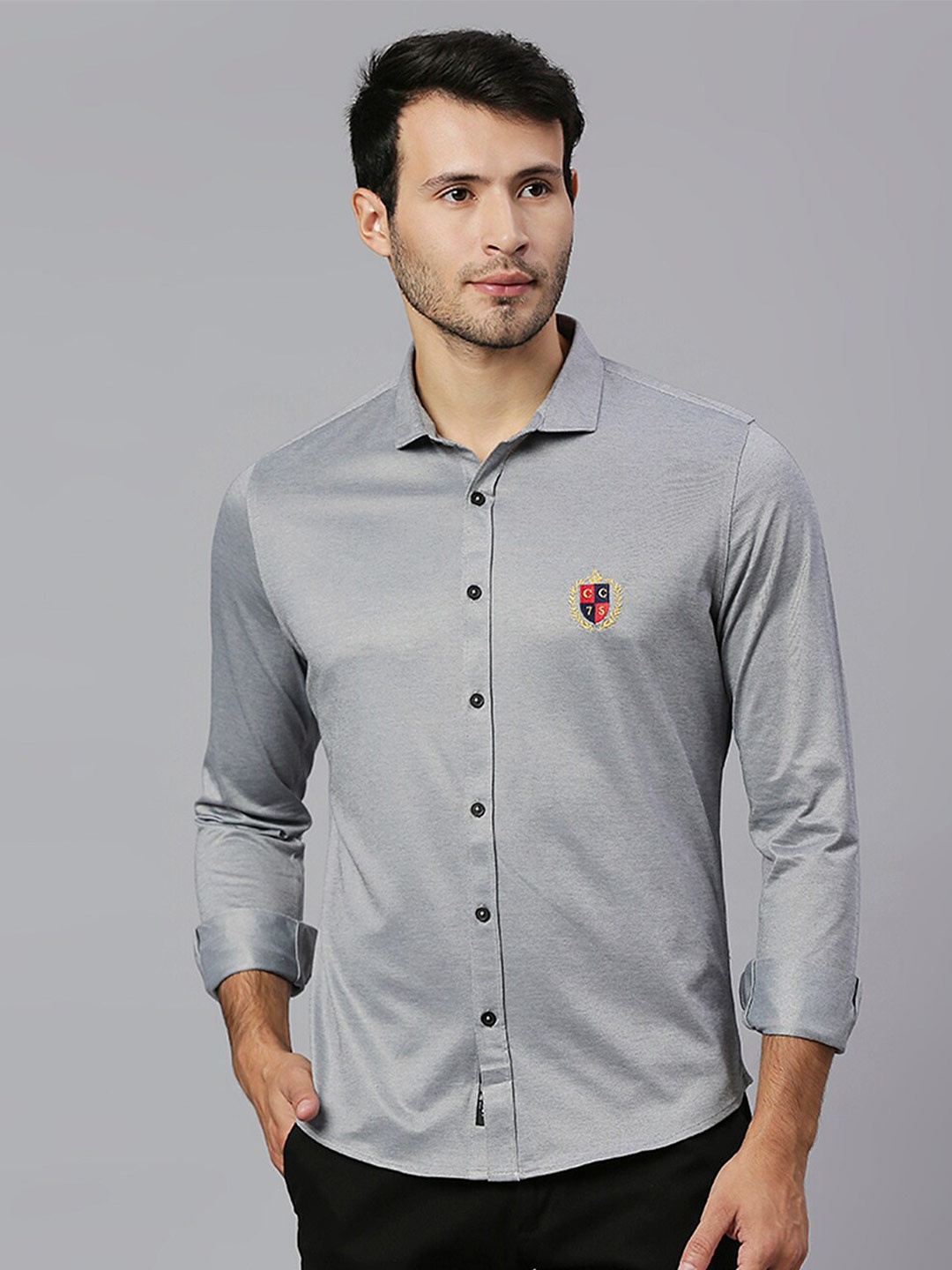 

Thomas Scott Spread Collar Casual Shirt, Coffee brown