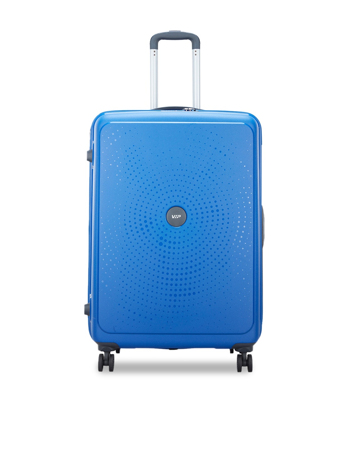 

VIP Textured Hard Sided Medium Trolley Suitcase, Blue