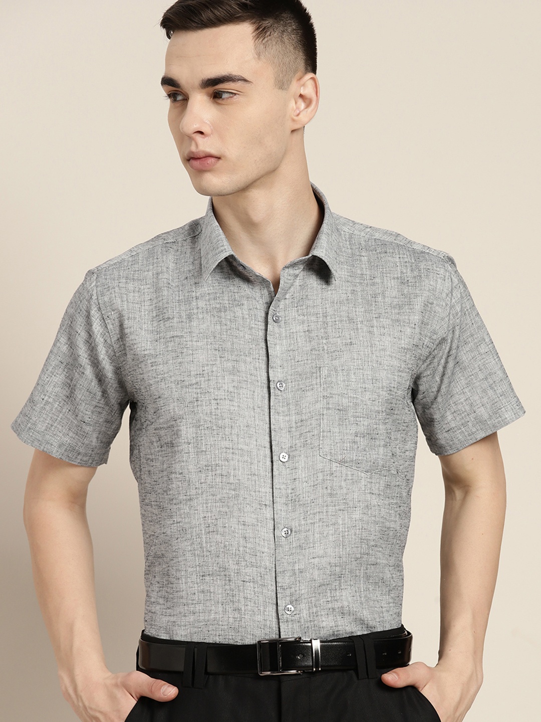 

Hancock Standard Slim Fit Formal Shirt, Grey