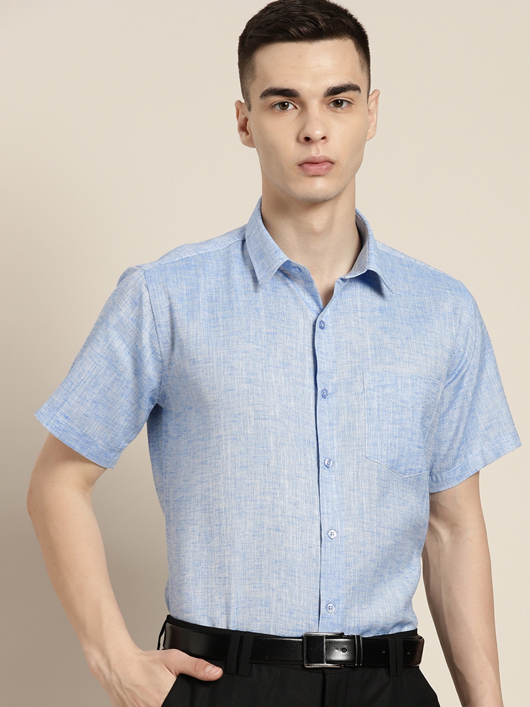 

Hancock Standard Slim Fit Formal Shirt, Blue