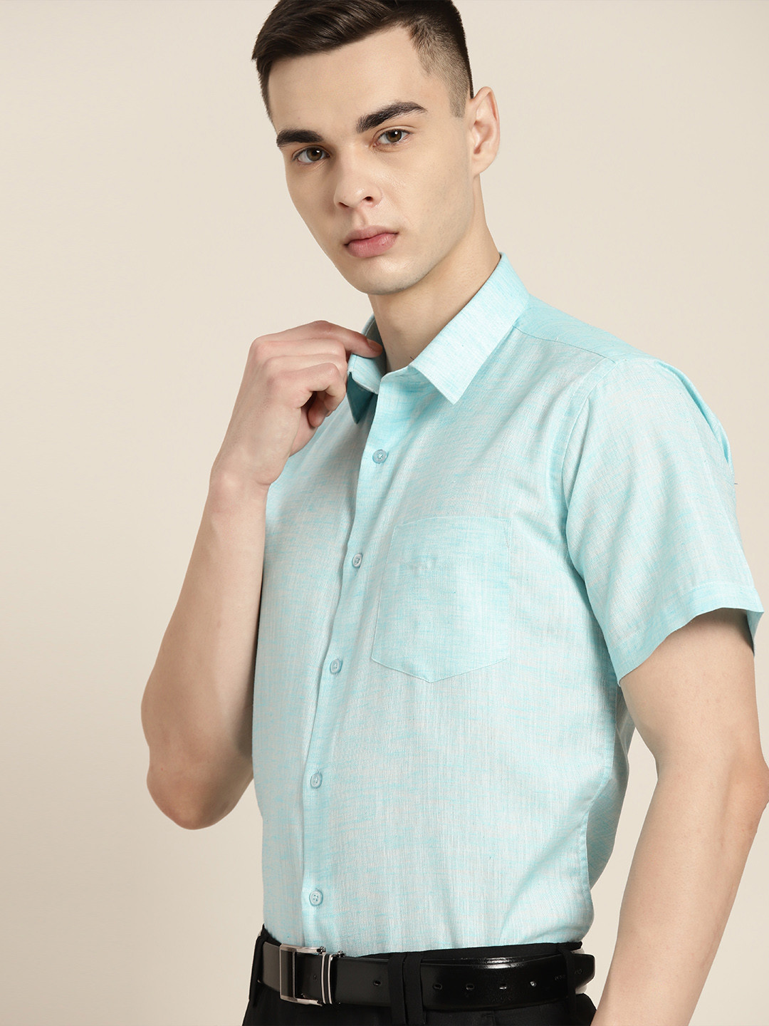 

Hancock Standard Slim Fit Formal Shirt, Blue