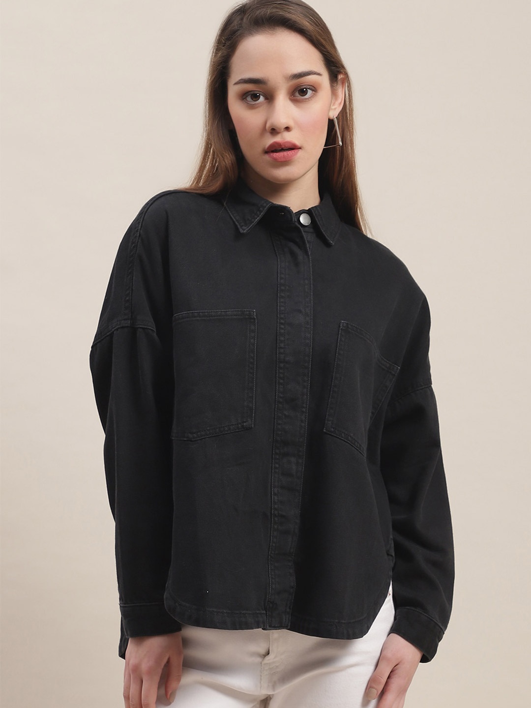 

NoBarr Women Black Casual Shirt