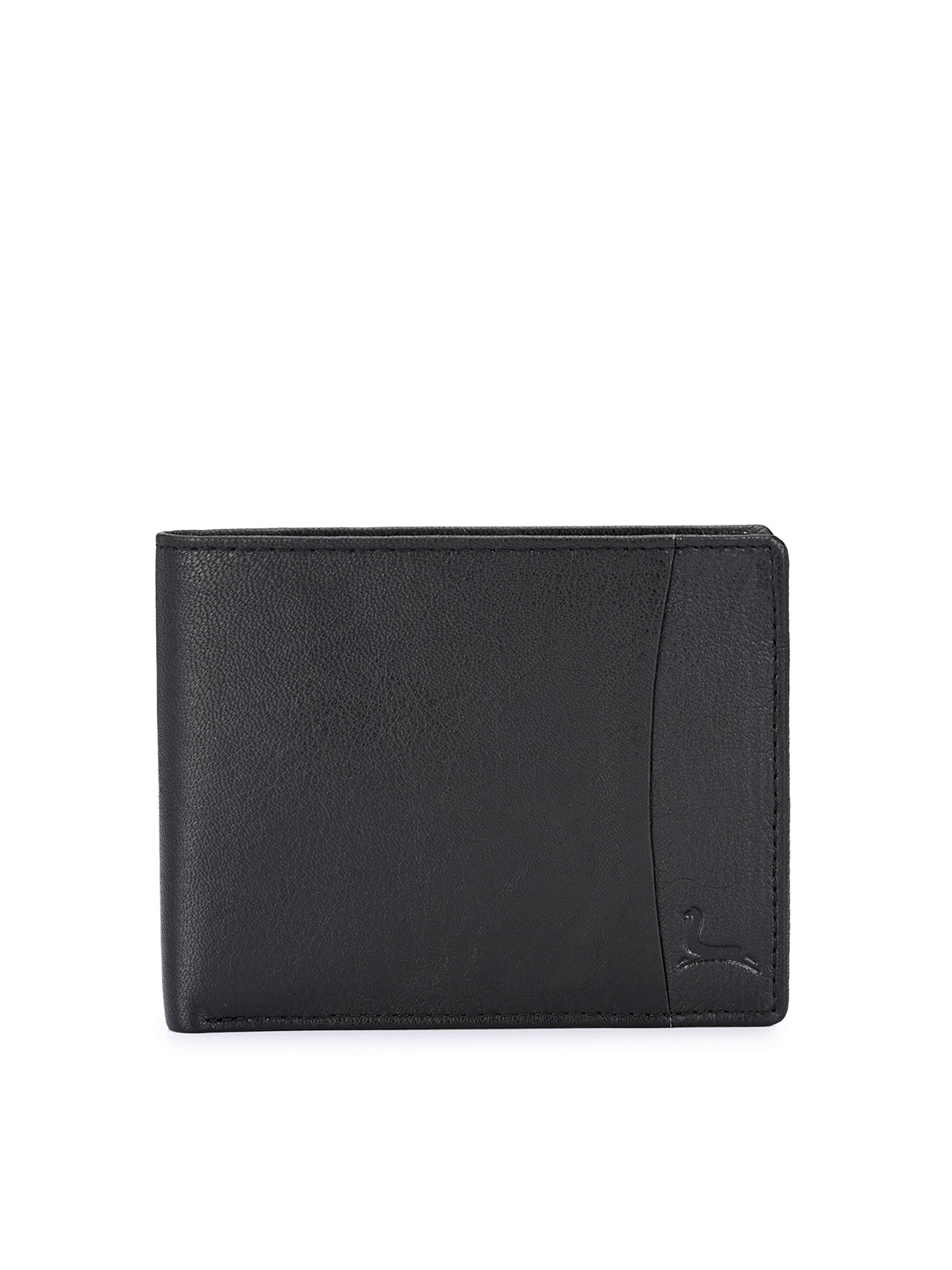 

Pacific Gold Men Leather Two Fold Wallet, Black