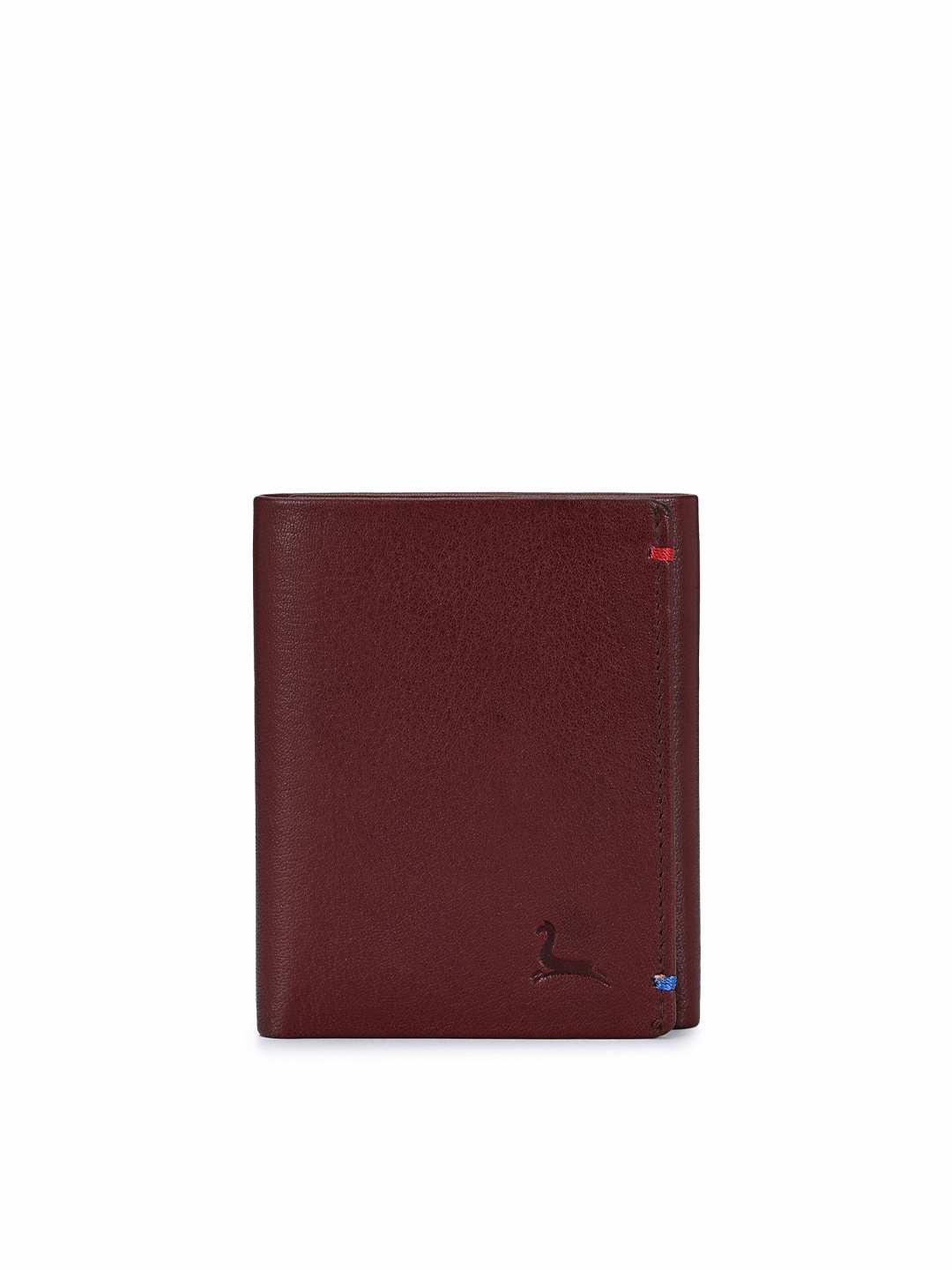 

Pacific Gold Men Leather Three Fold Wallet, Maroon