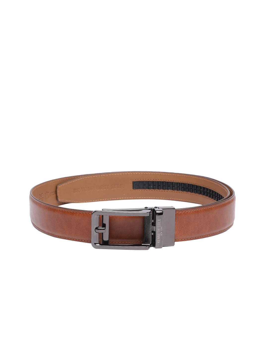 

Kenneth Cole Men Leather Formal Belt, Tan
