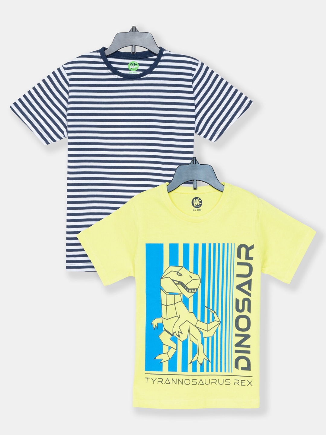 

YK Boys Multicoloured 2 Striped T-shirt, Multi
