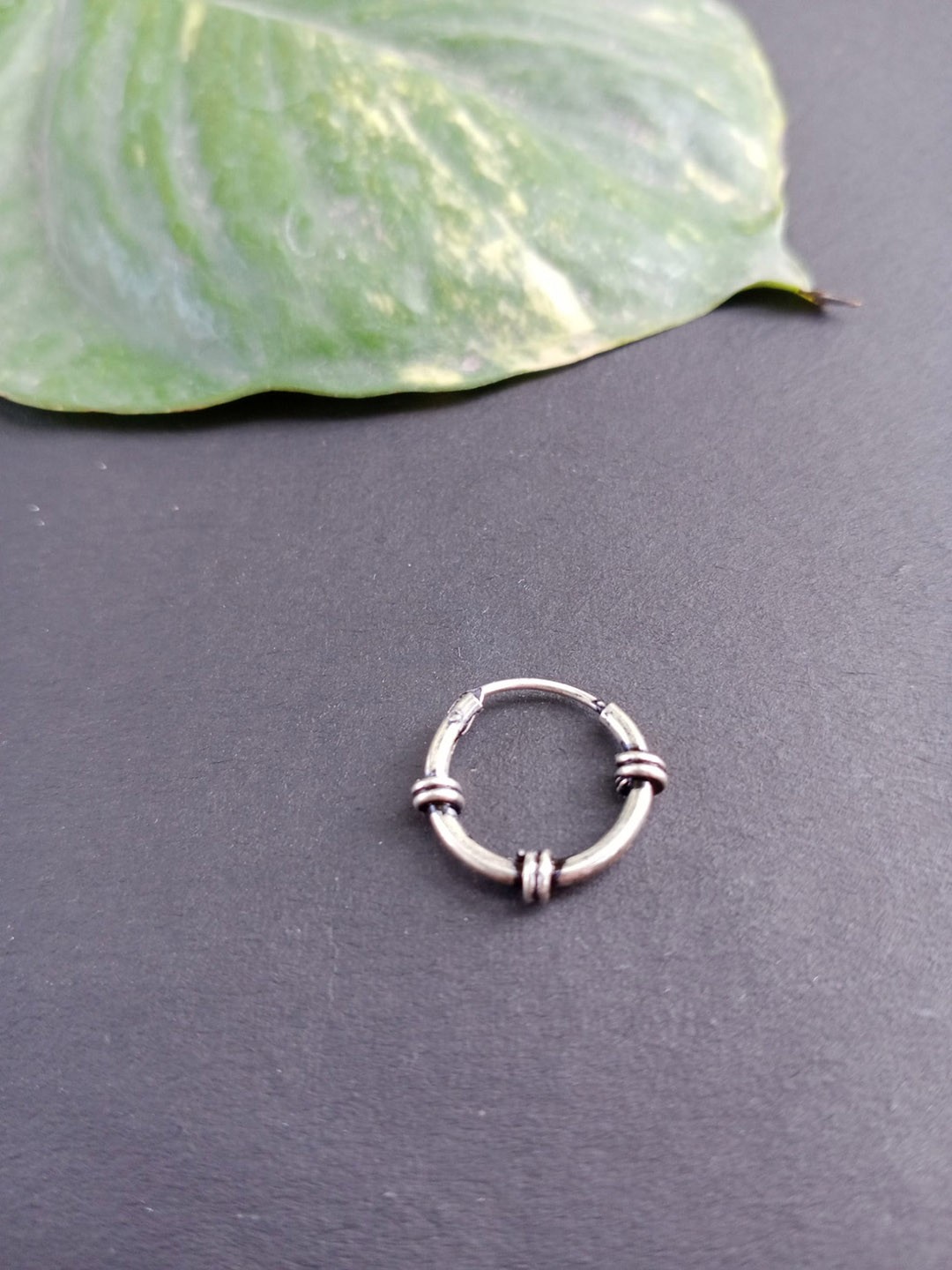 

FIROZA Silver Plated Malaya Insert Nose Ring
