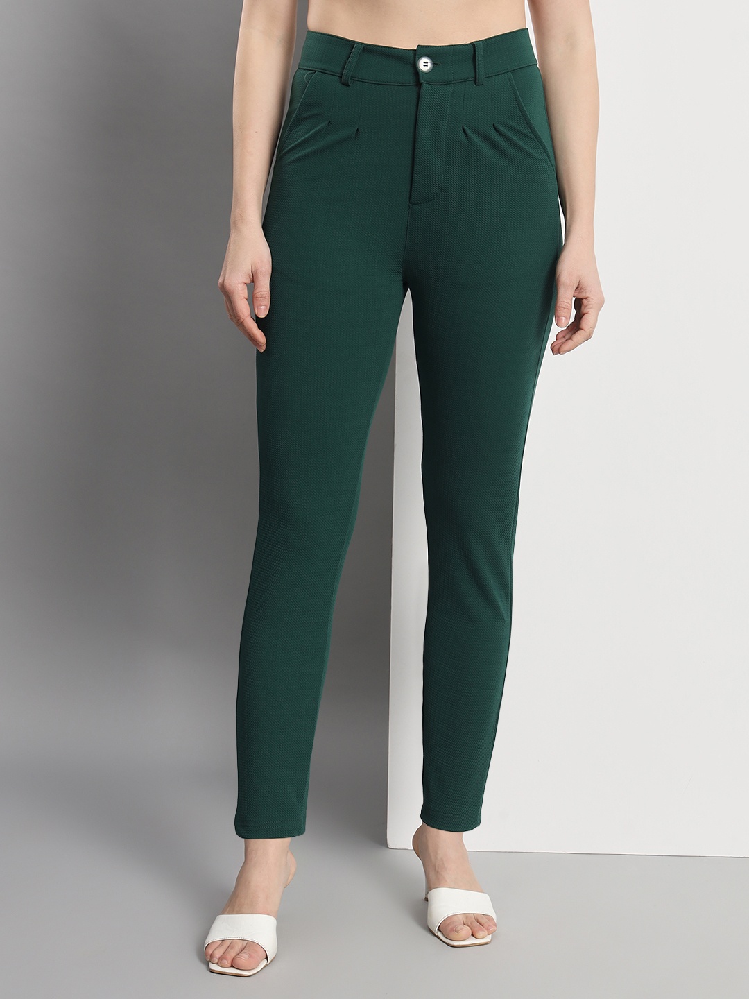 

Q-rious Women Teal Trousers
