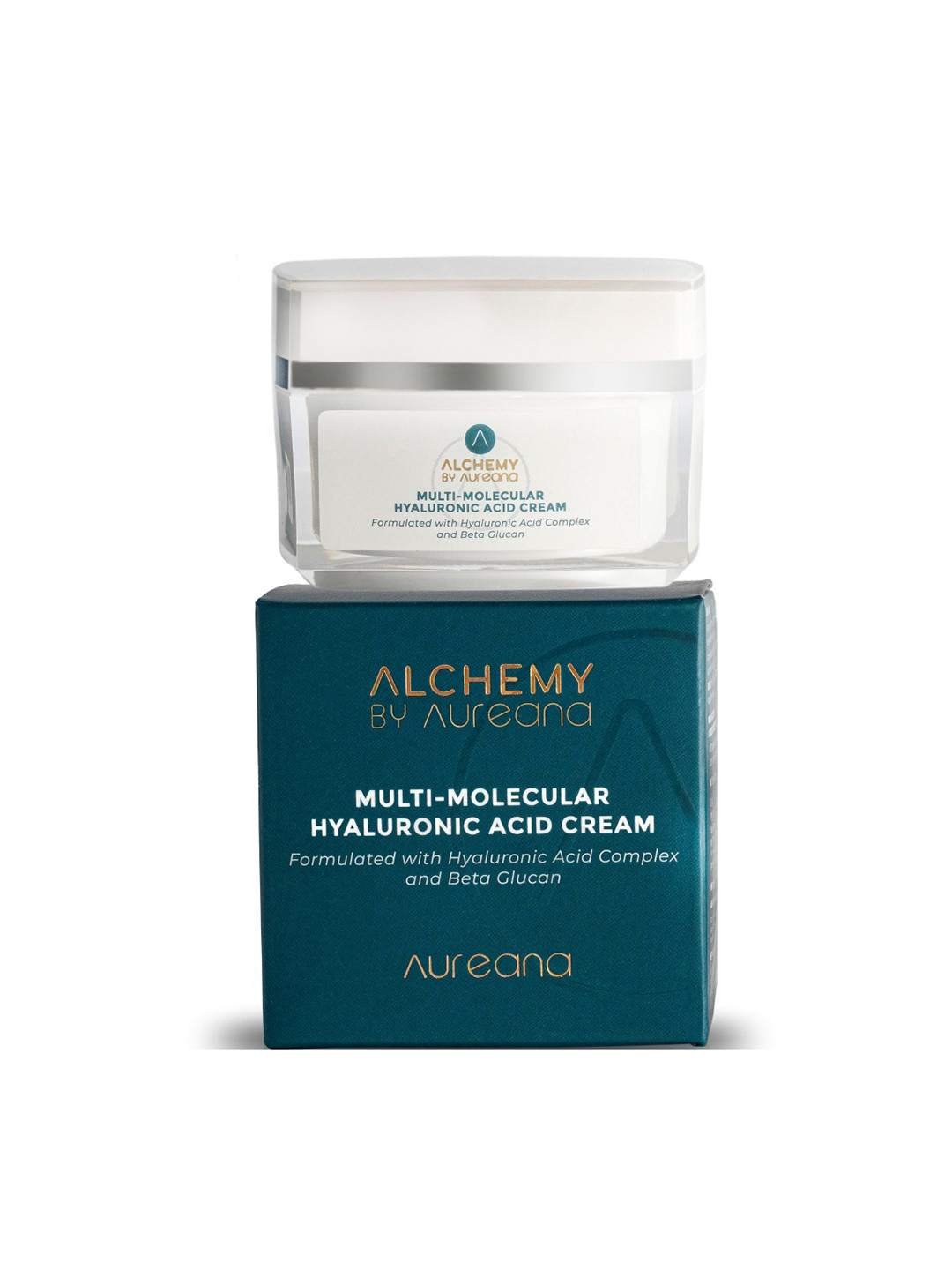 

Aureana Alchemy Multi-Molecular Hyaluronic Acid Cream with Beta Glucan - 45g, White