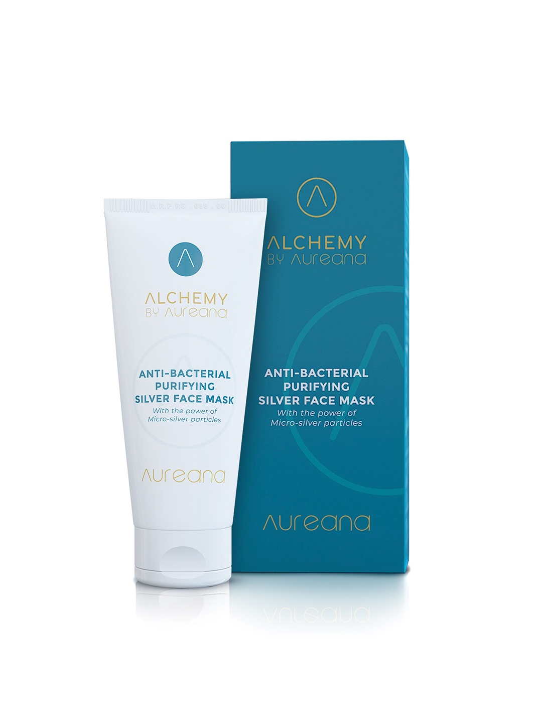 

Aureana Alchemy Anti-Bacterial Purifying Silver Face Mask with Micro-Silver Particle - 50g, Blue