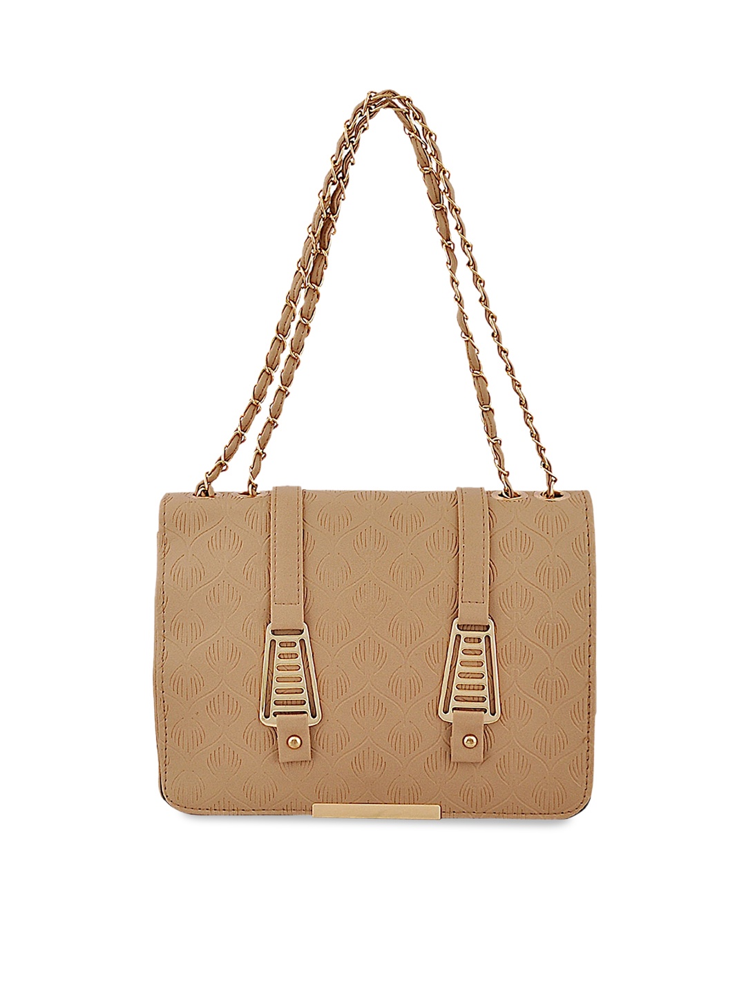 

Pez dorado Textured Oversized Structured Handheld Bag with Quilted, Brown