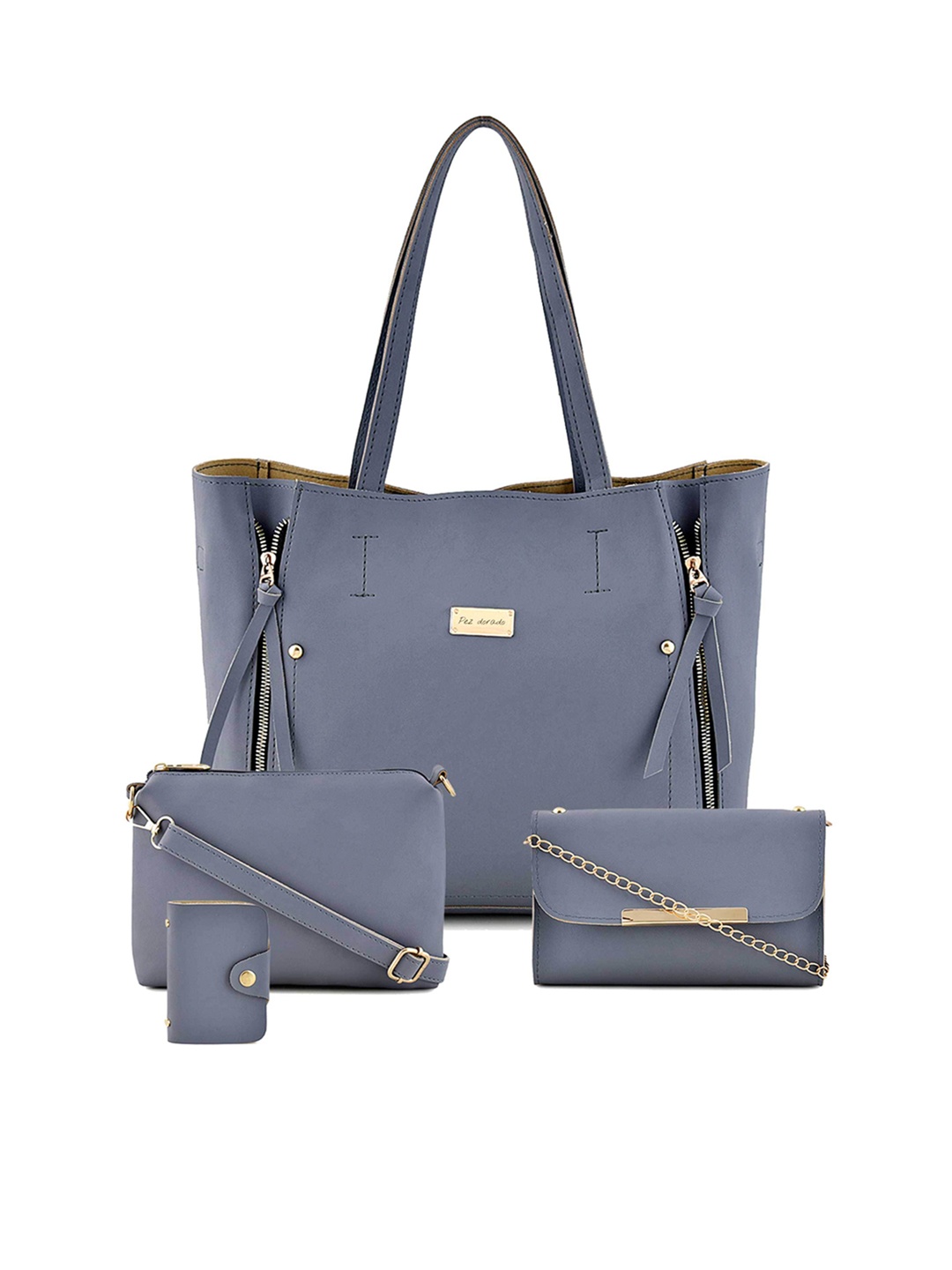 

Pez dorado Structured Shoulder Bag with Tasselled, Beige