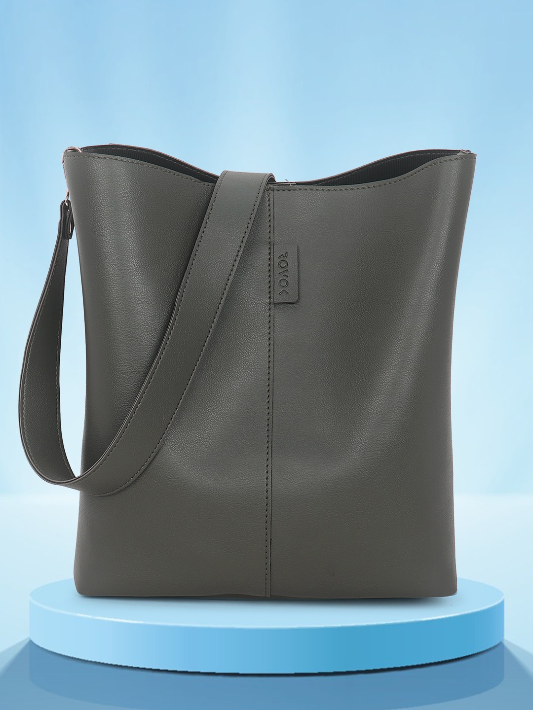 

ROVOK Synthetic Leather Oversized Shopper Tote Bag, Green
