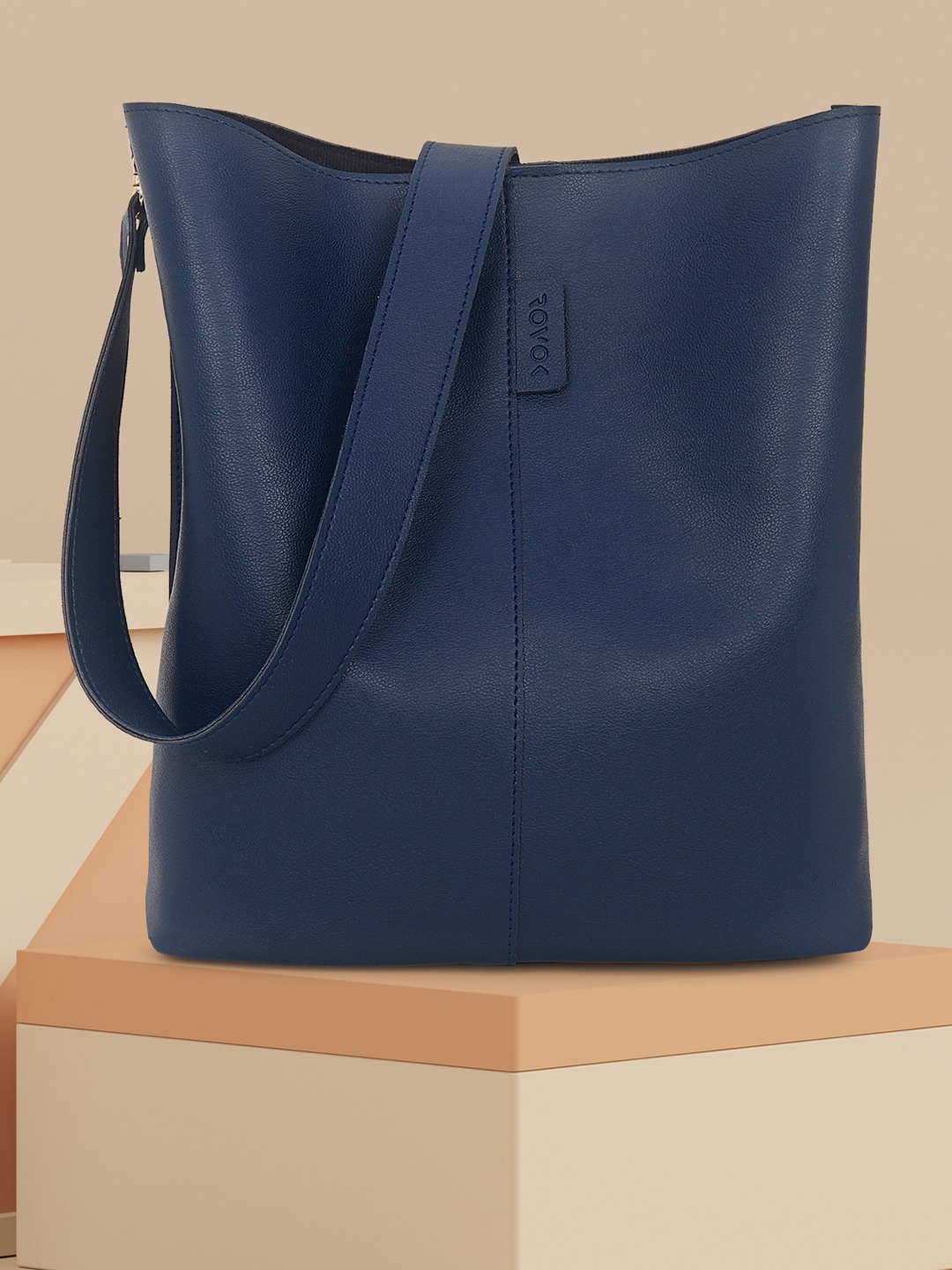 

ROVOK Oversized Shopper Hobo Bag, Navy blue