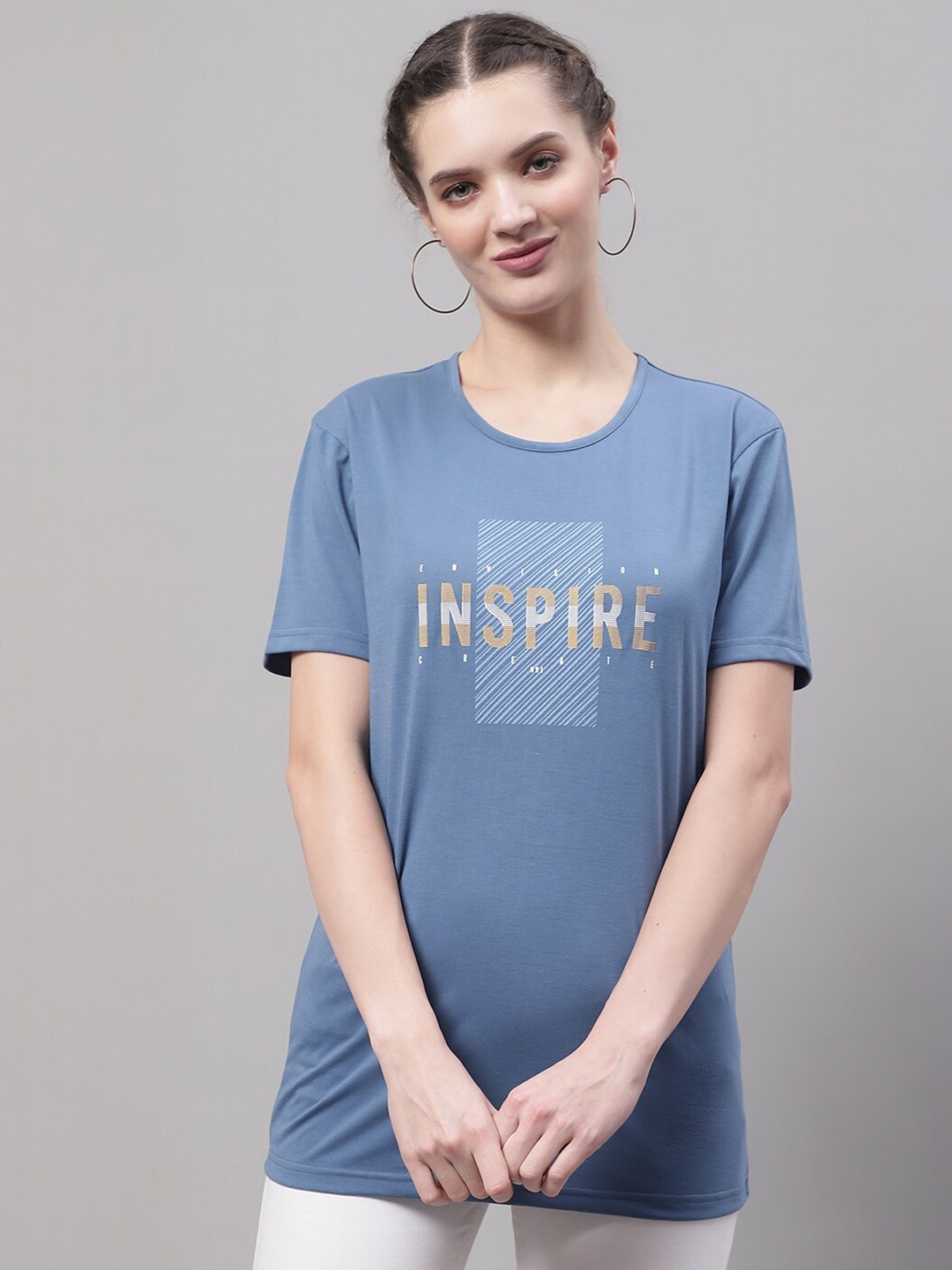 

MACK JONNEY Typography Printed Cotton T-shirt, Grey