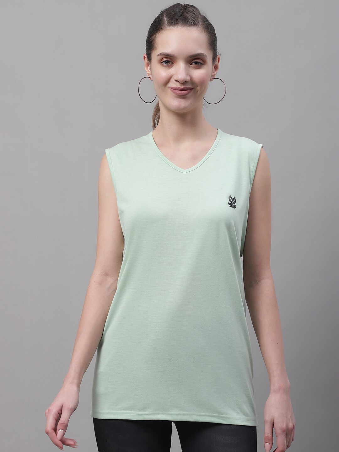 

MACK JONNEY V-Neck Cotton T-shirt, Green