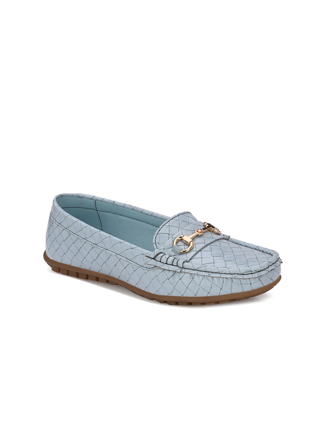 

GARDIN Women Textured Lightweight Loafers, Blue