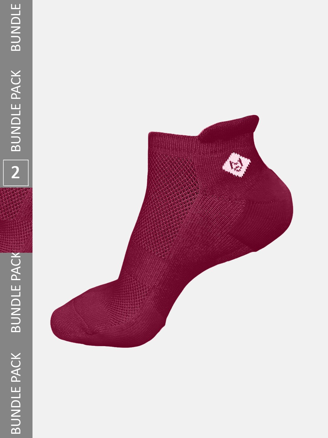 

Almo Wear Men Pack Of 3 Anti-Microbial Lightweight Bamboo Ankle-Length Socks, Red