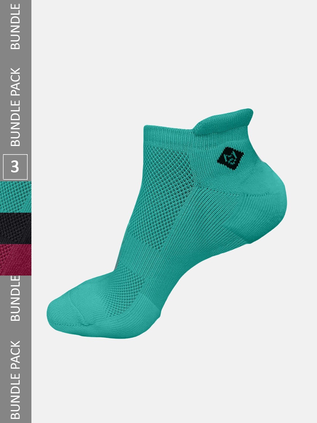 

Almo Wear Men Pack Of 3 Anti-Microbial Lightweight Ankle-Length Bamboo Socks, Green