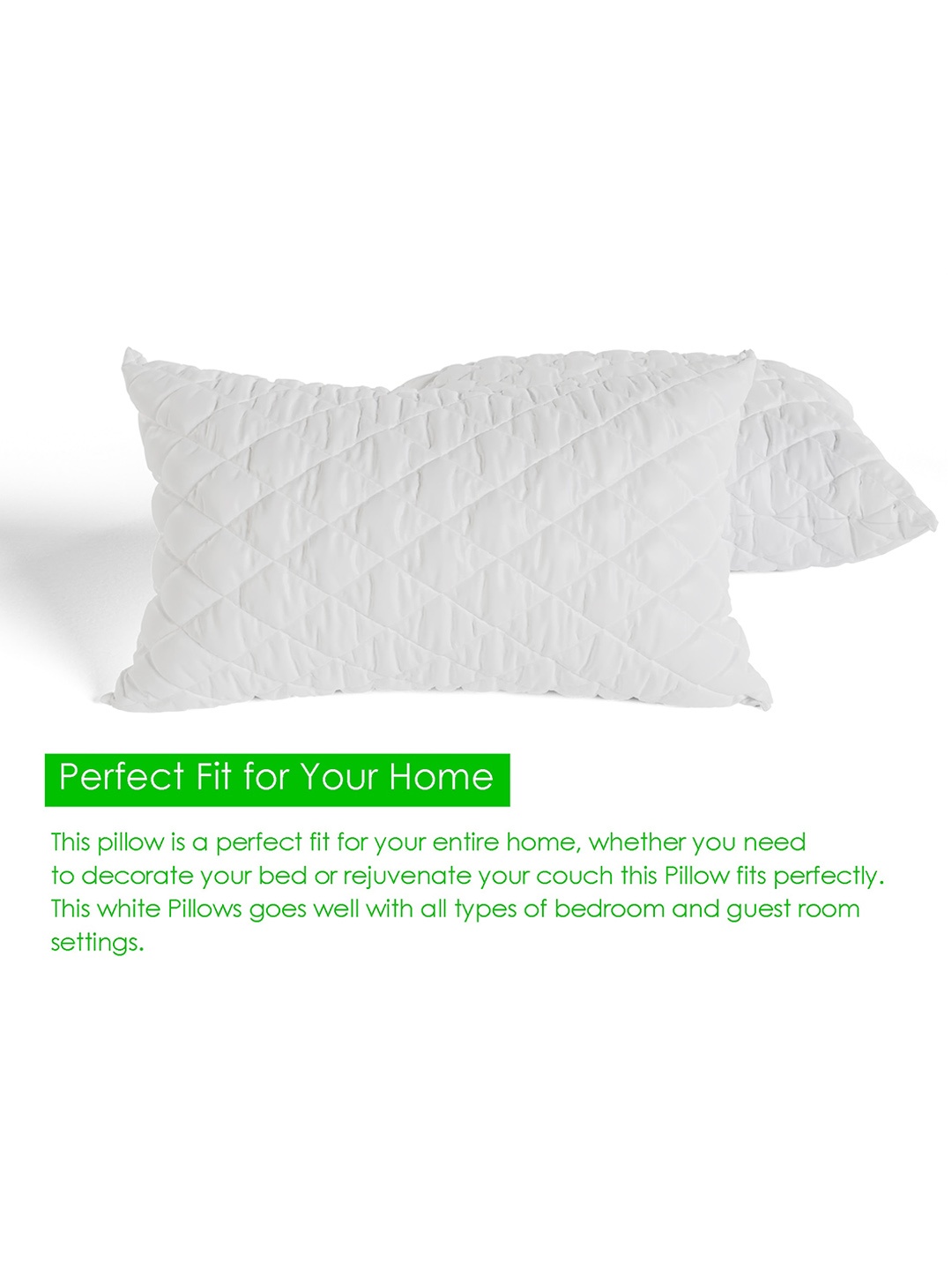 

CURIOUS LIFESTYLE White 2 Pieces Cotton Pillows