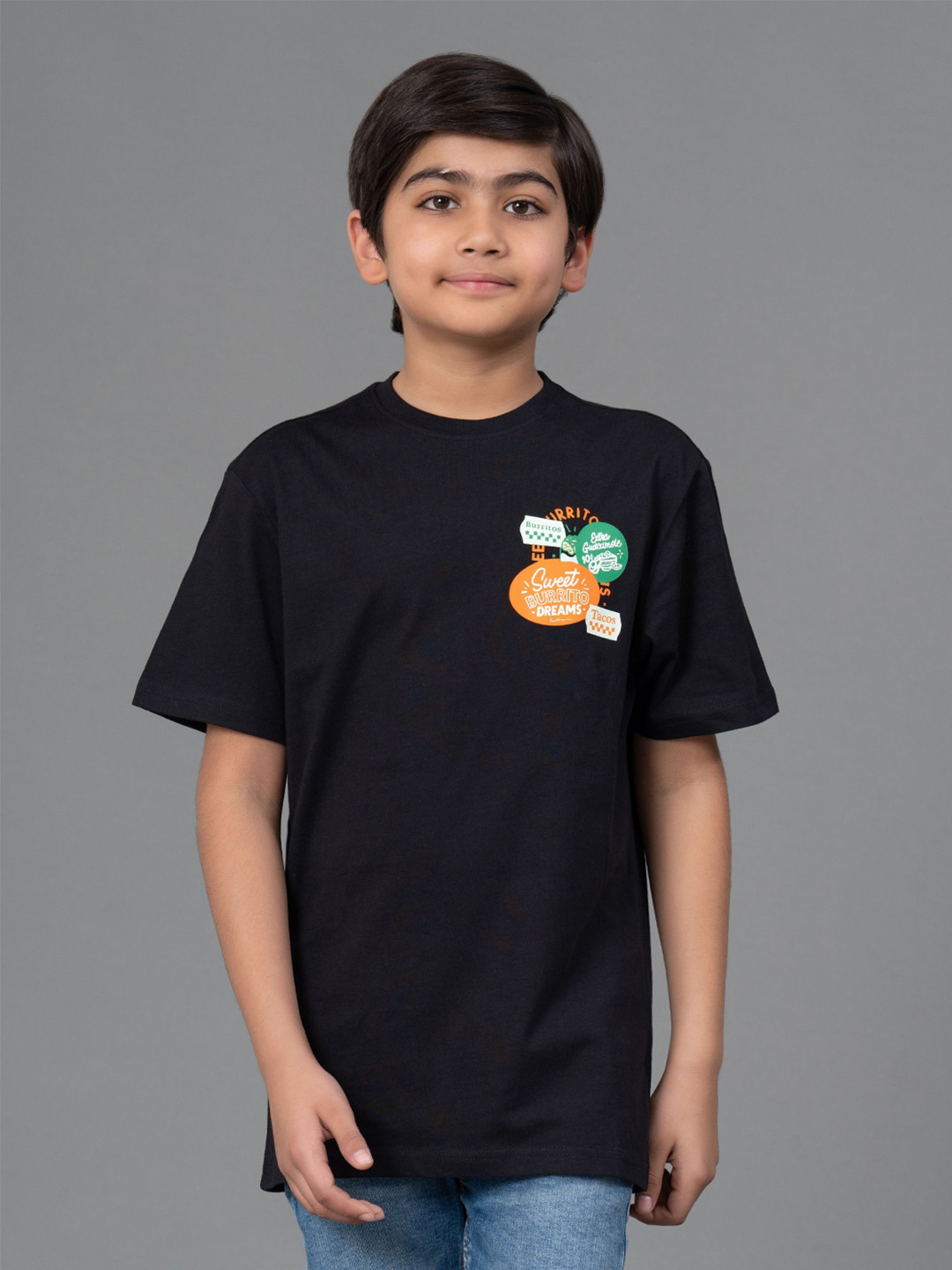

Red Tape Kids Cotton T-shirt, Black