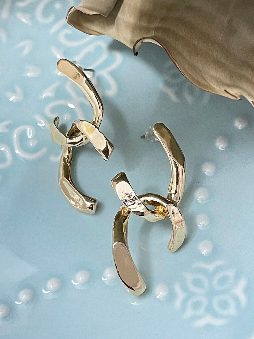 

Ayesha Gold Oversized Stud Earrings