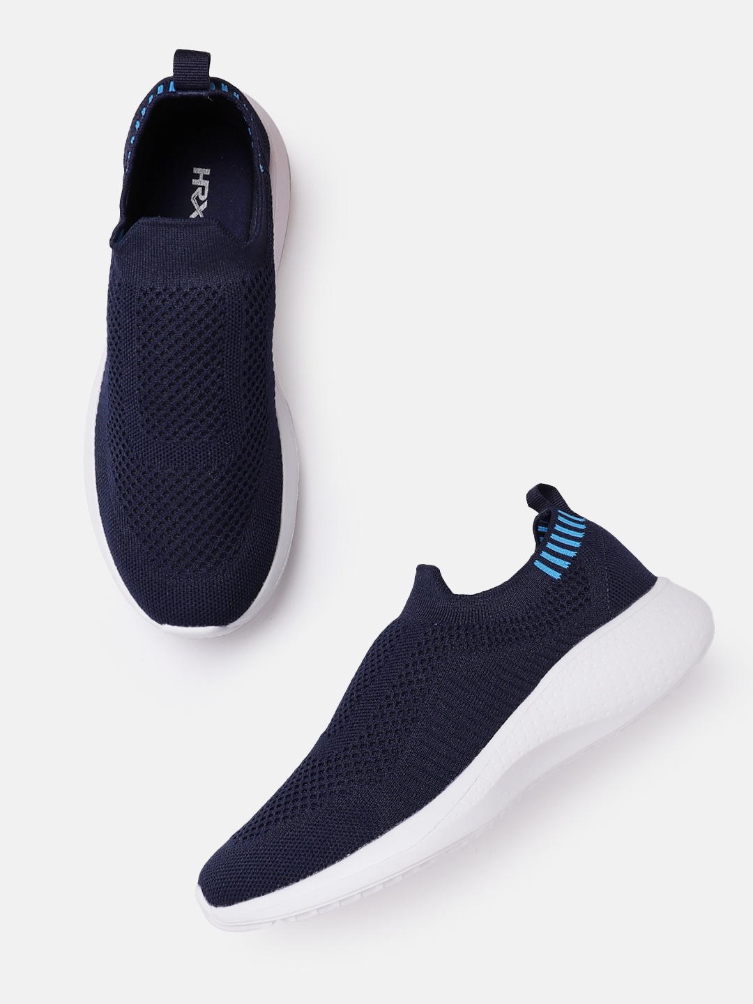

HRX by Hrithik Roshan Women Woven Design Walking Shoes, Navy blue