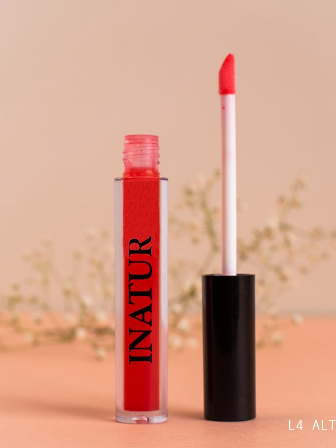 

Inatur Long-Lasting Lip Gloss with Rosehip & Coconut Oil 1.6 ml - Attitude, Red