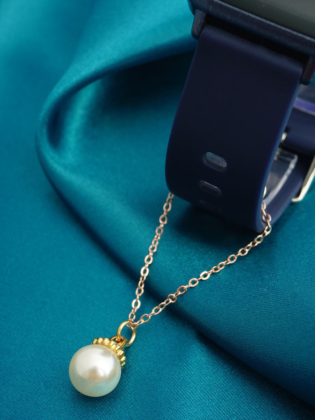 

Ferosh Pearl Beaded Watch Charm, Gold