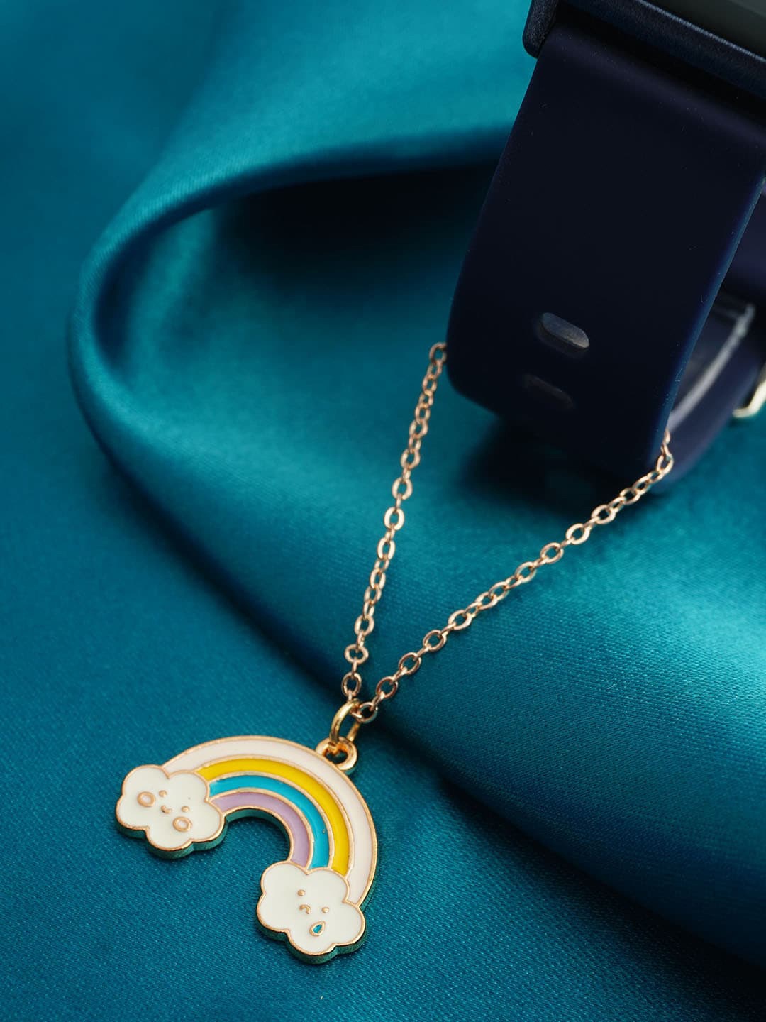 

Ferosh Cloudy Rainbow Watch Charm, Gold