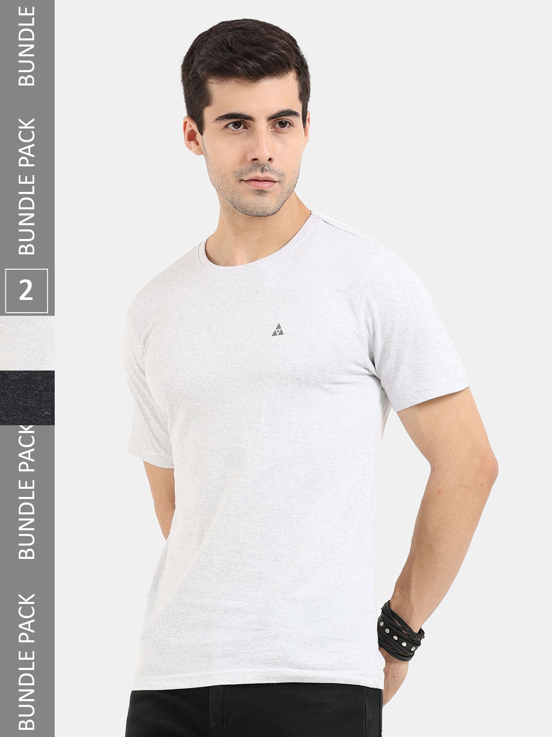 

ARDEUR Pack Of 2 Pure Cotton T-shirt, White