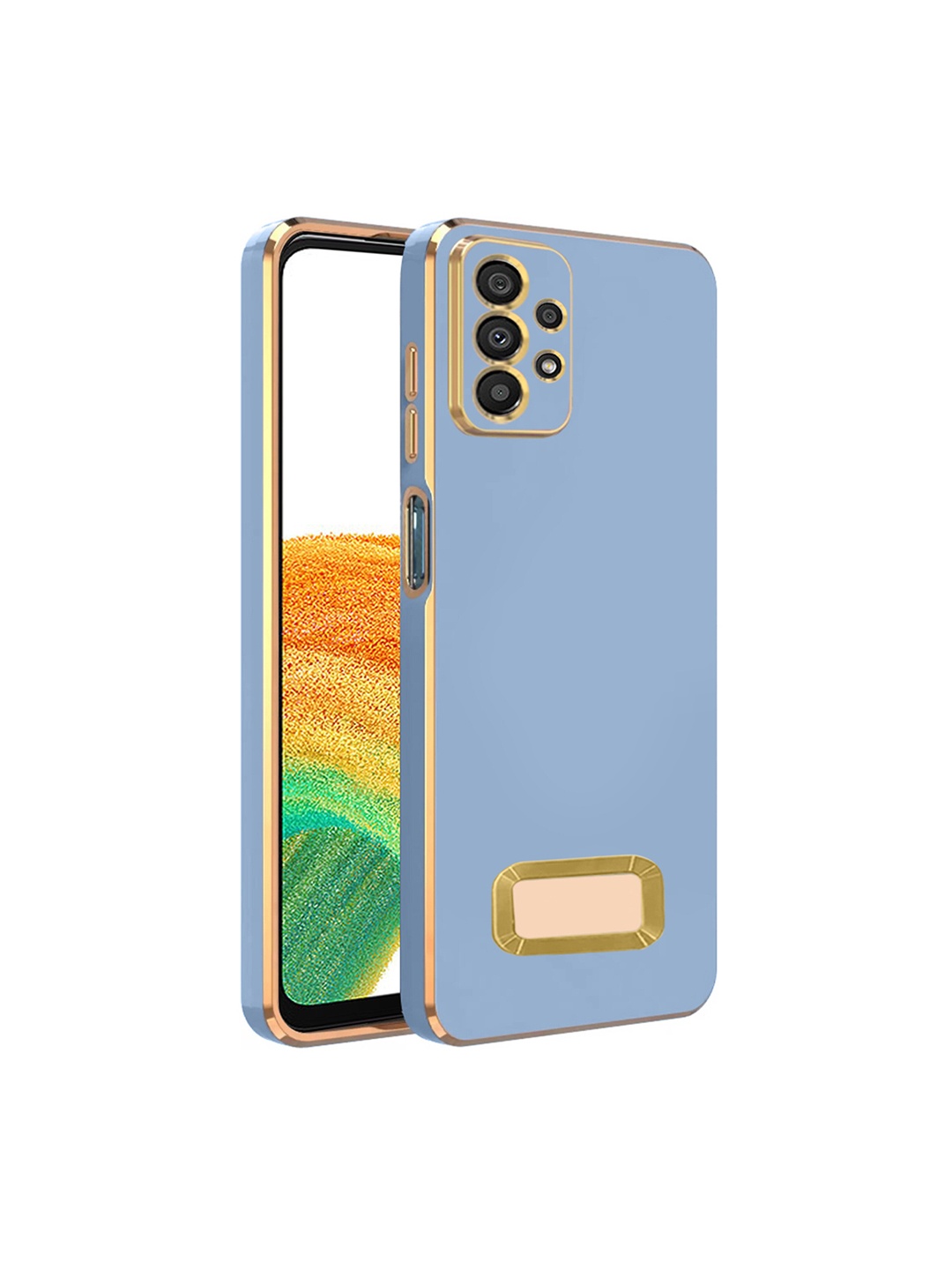 

Karwan Camera Protection Samsung A23 Phone Back Case, Blue
