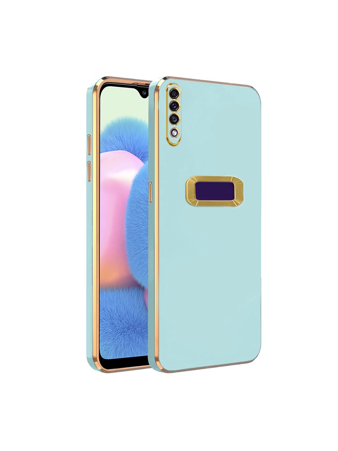 

Karwan Camera Protection Samsung A30S Phone Back Cover, Blue