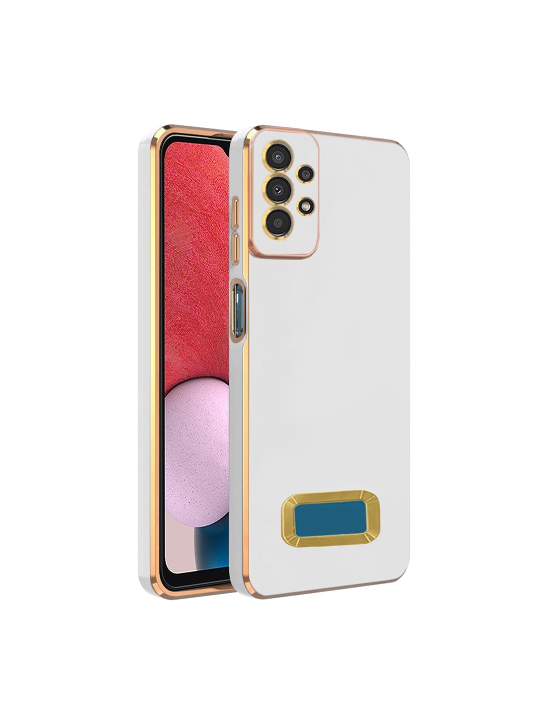 

Karwan Camera Protection Samsung A13 4G Phone Back Cover, White