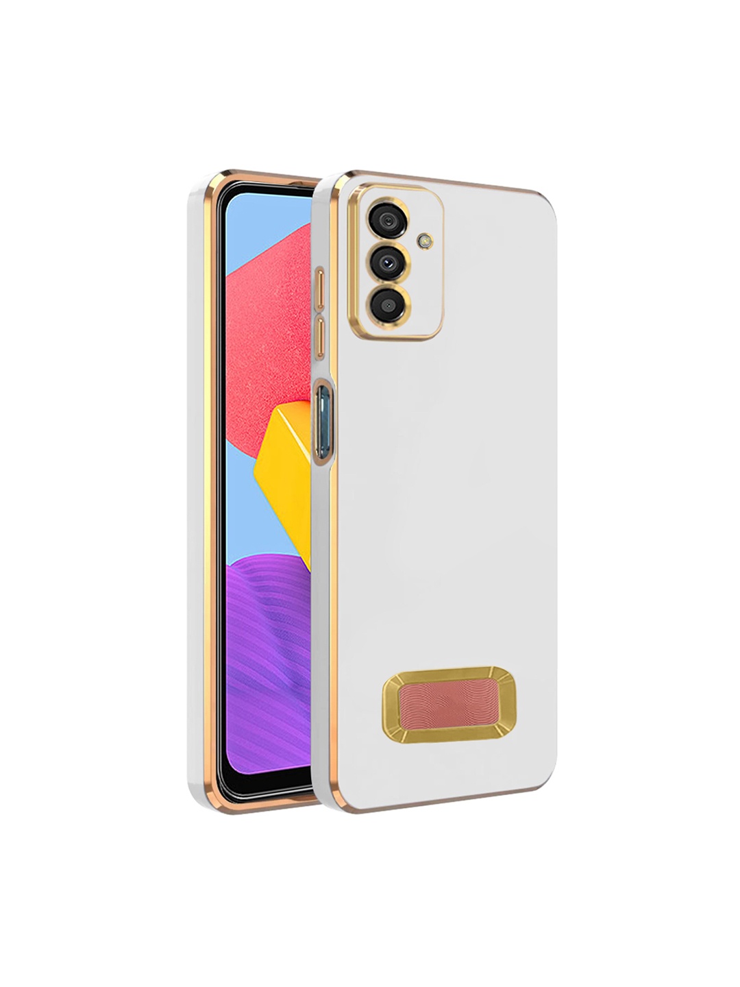 

Karwan Camera Protection Samsung M13 4G Phone Back Case, White