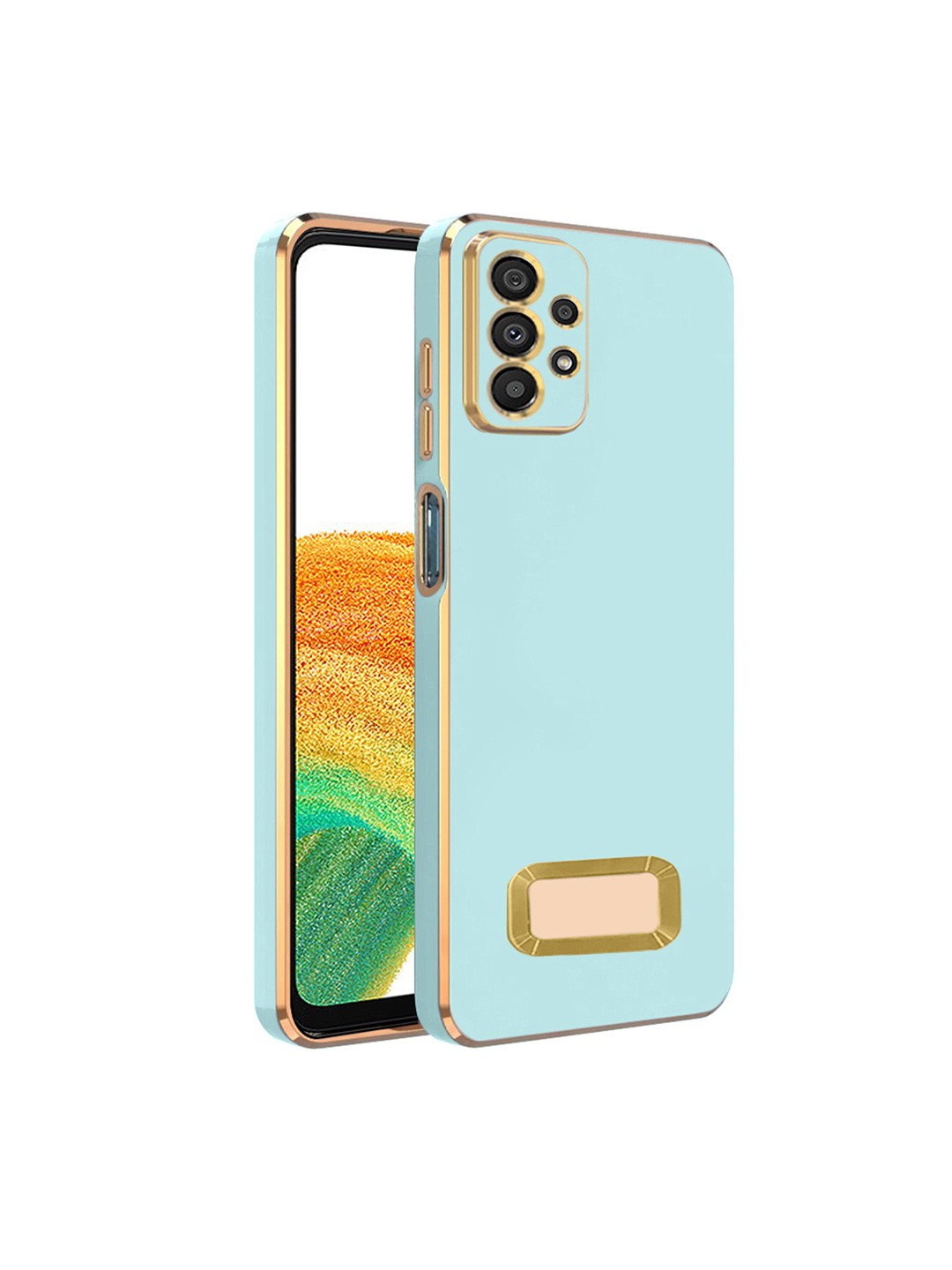 

Karwan Samsung A23 Compatible Camera Protection Phone Back Case, Sea green