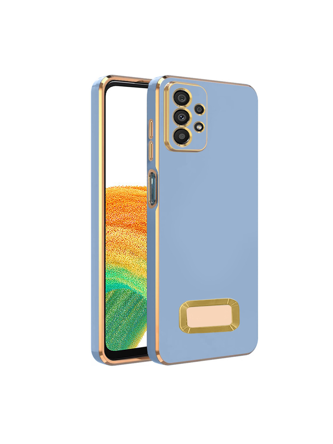 

Karwan Camera Protection Samsung A33 5G Phone Back Case, Blue