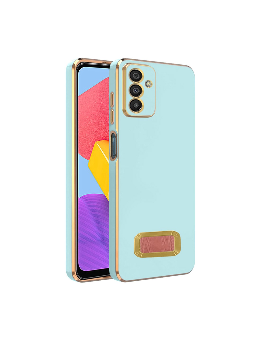 

Karwan Samsung M13 4G Compatible Camera Protection Mobile Case, Green