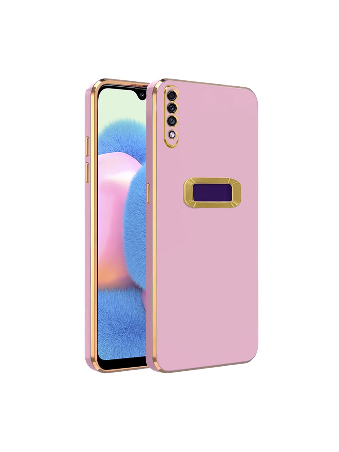 

Karwan Camera Protection Samsung A30S Phone Back Cover, Pink