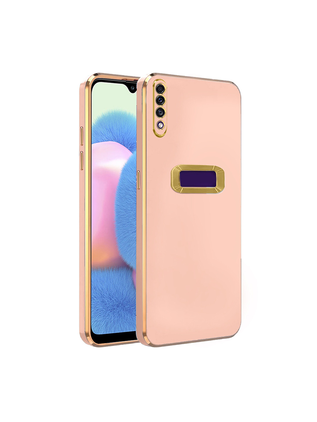 

Karwan Samsung A30S Phone Camera Protection Back Cover, Pink