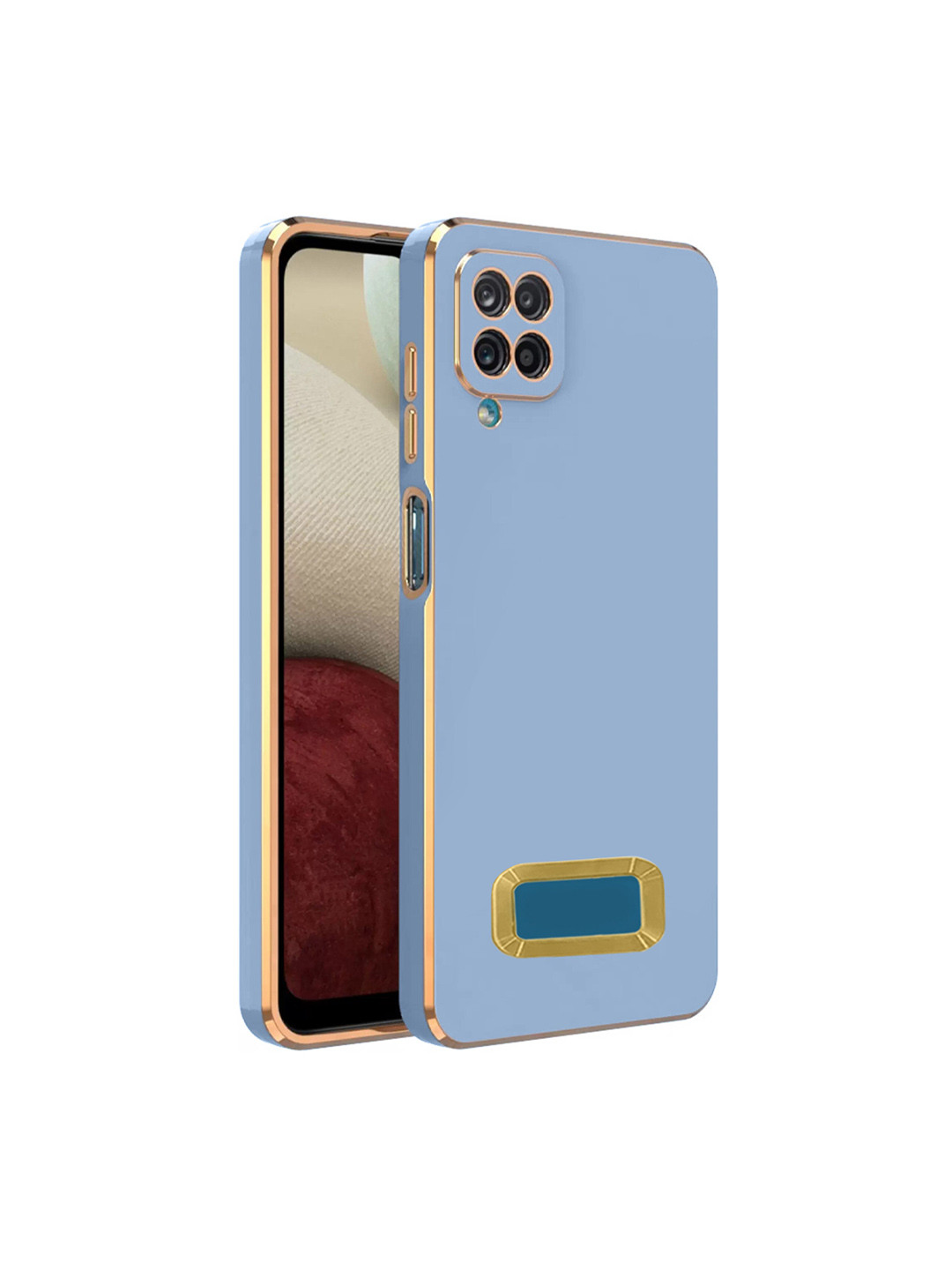 

Karwan Samsung A12 Camera Protection Back Case, Blue
