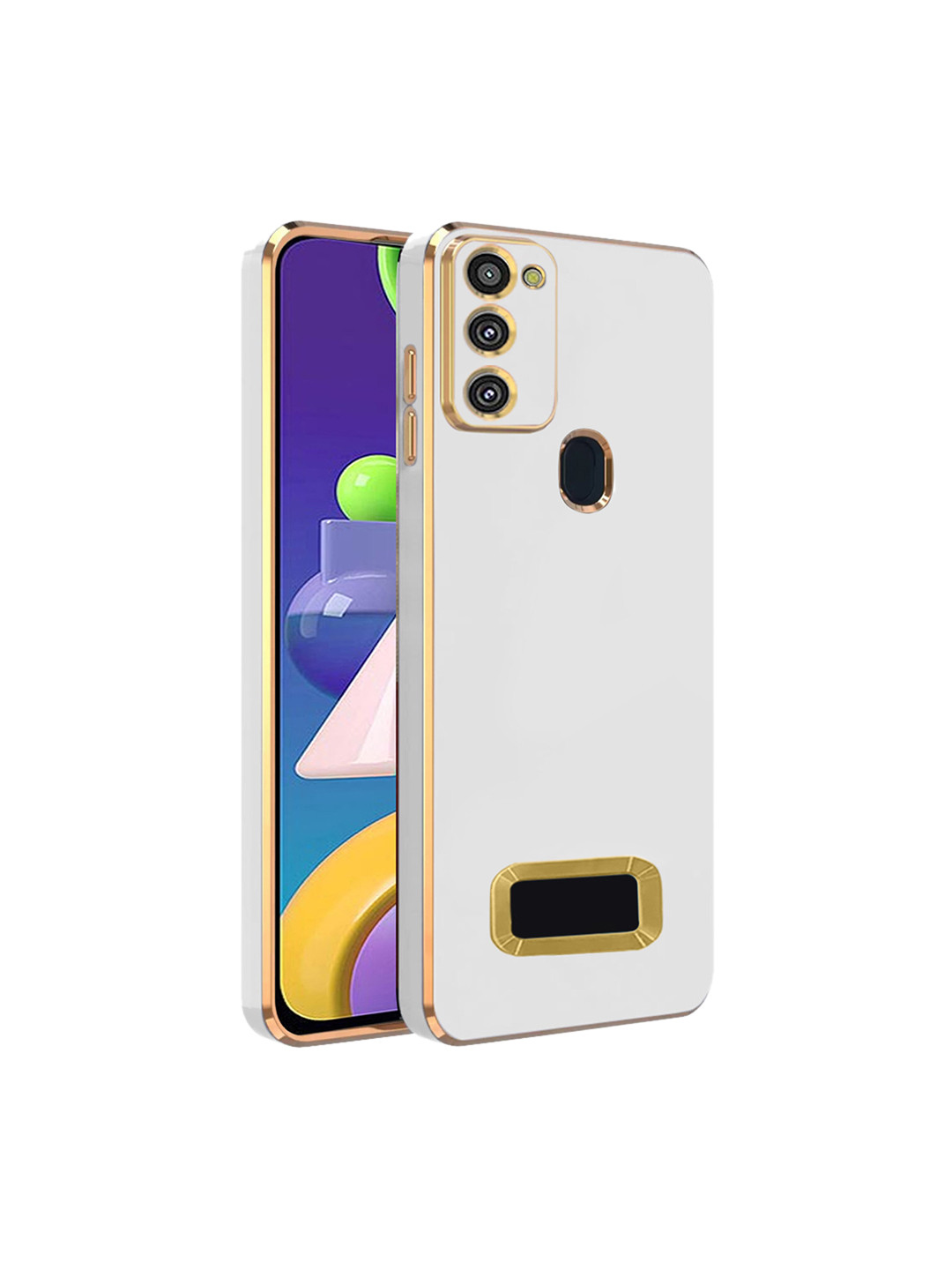 

Karwan Samsung M21 Sweat-Proof Compatible Phone Back Cover, White