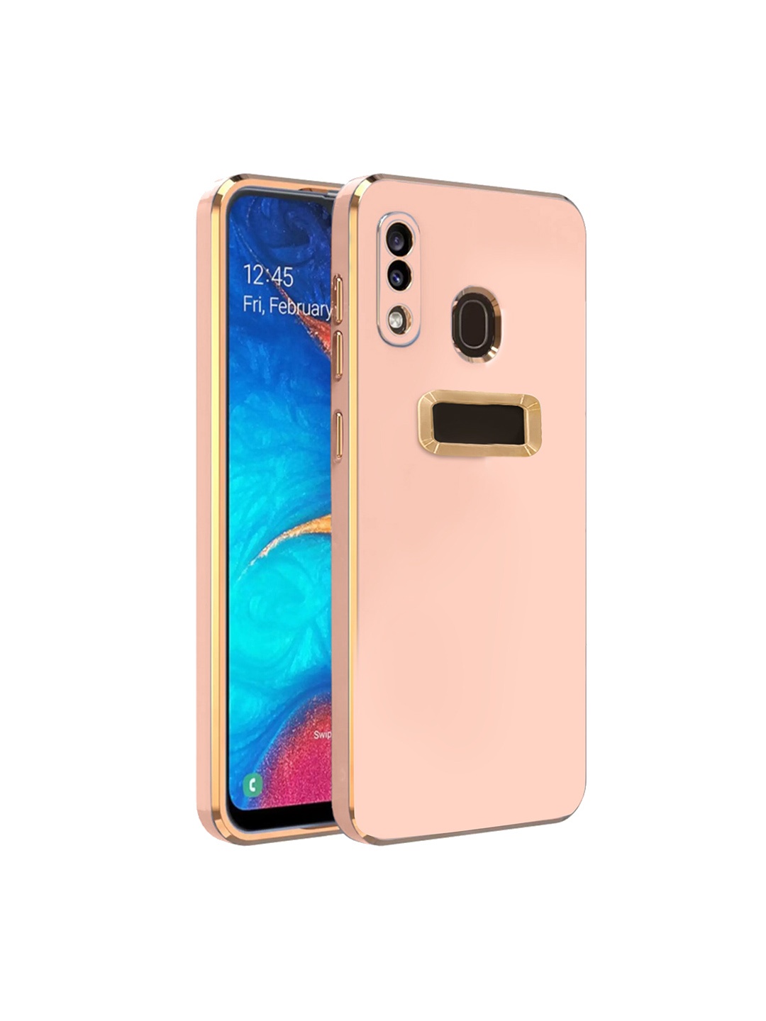 

Karwan Camera Protection Samsung A20 Sweatproof Phone Back Cover, Pink