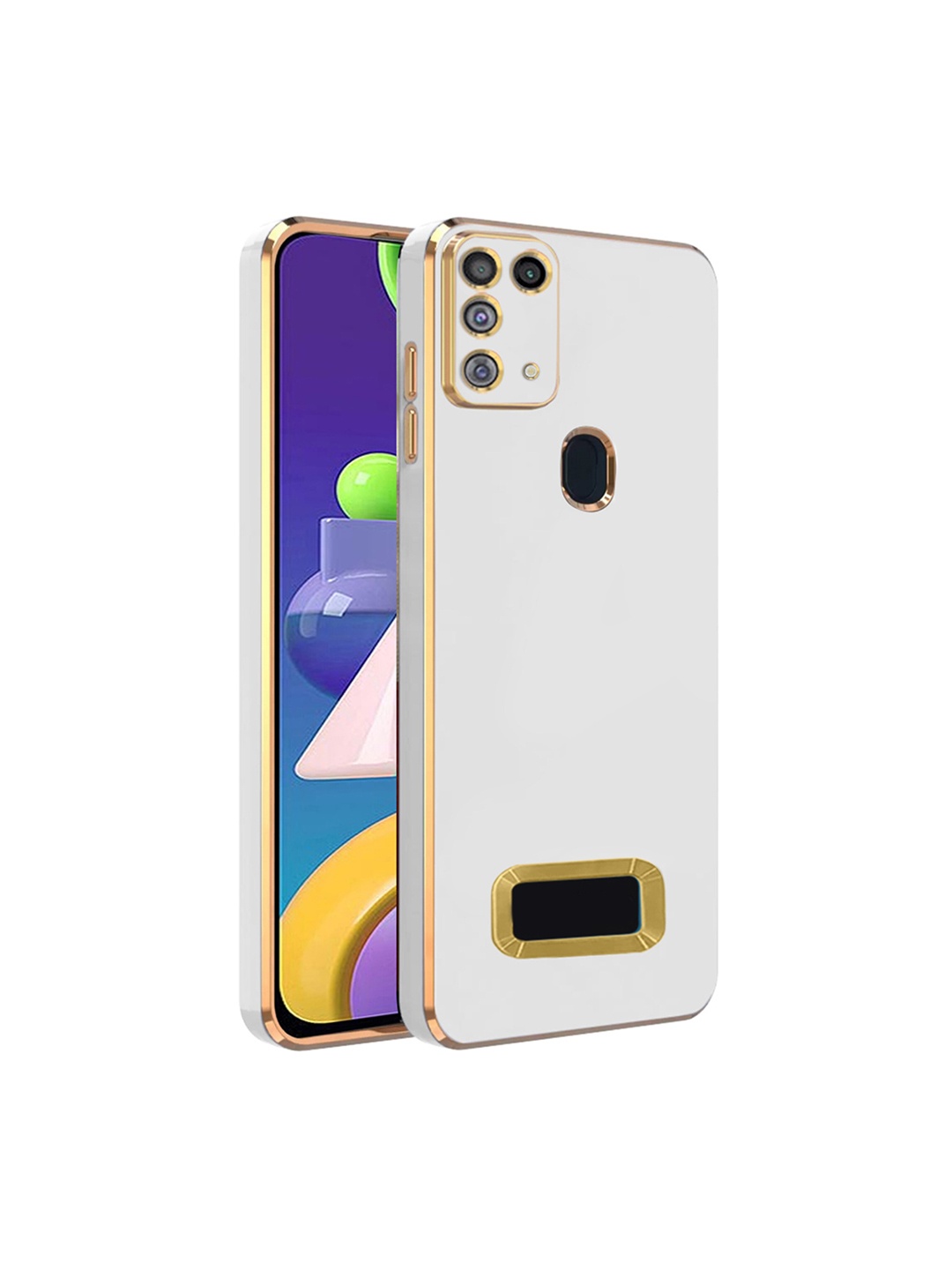 

Karwan Camera Protection Samsung M31 Sweatproof Phone Back Cover, White