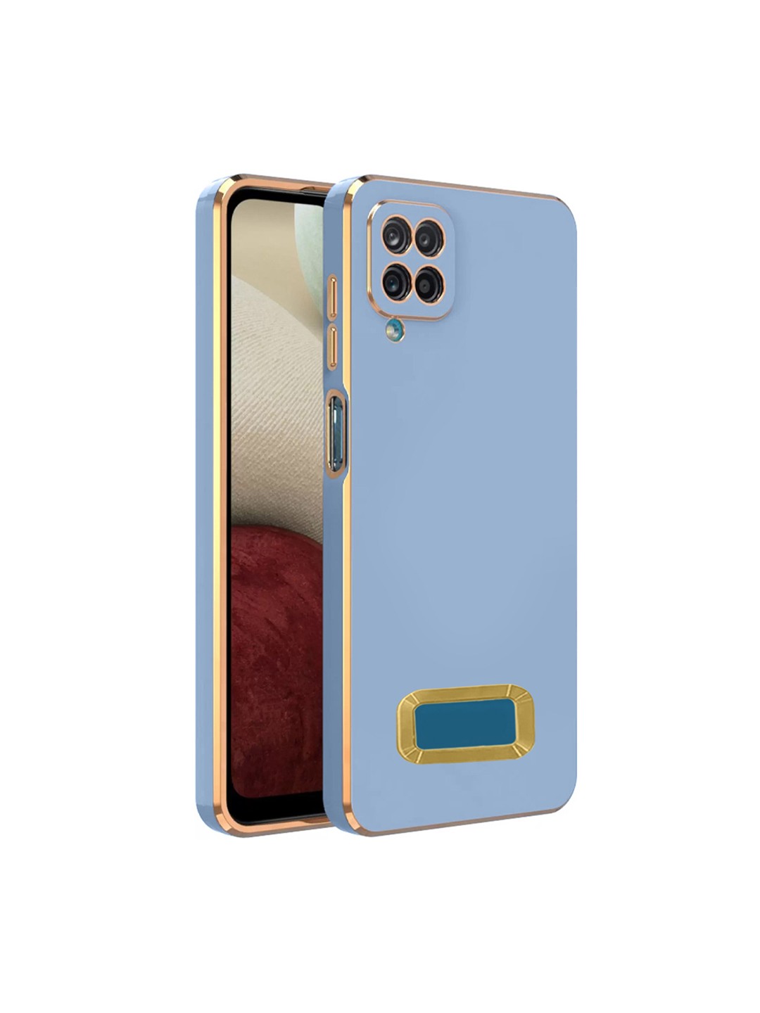 

Karwan Camera Protection Samsung M33 5G Phone Back Cover, Blue