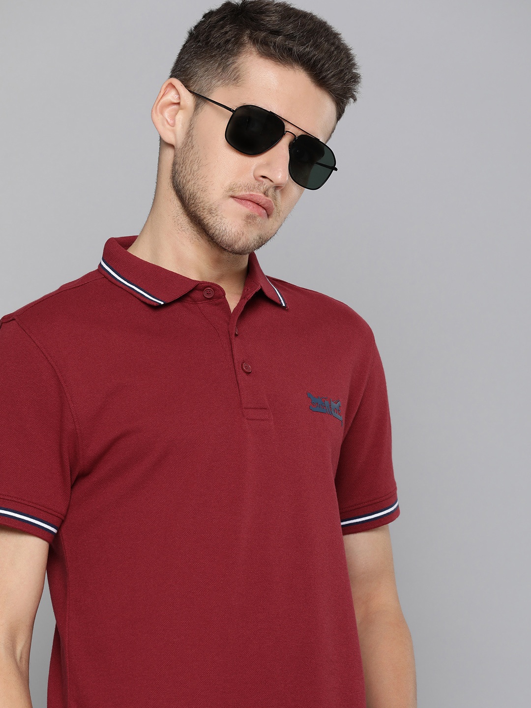 

Levis Polo Collar T-shirt, Maroon