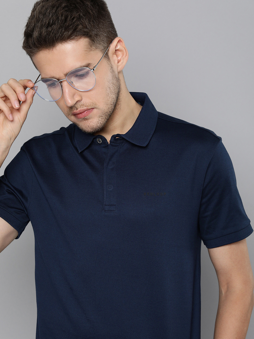

Levis Polo Collar Pure Cotton T-shirt, Navy blue