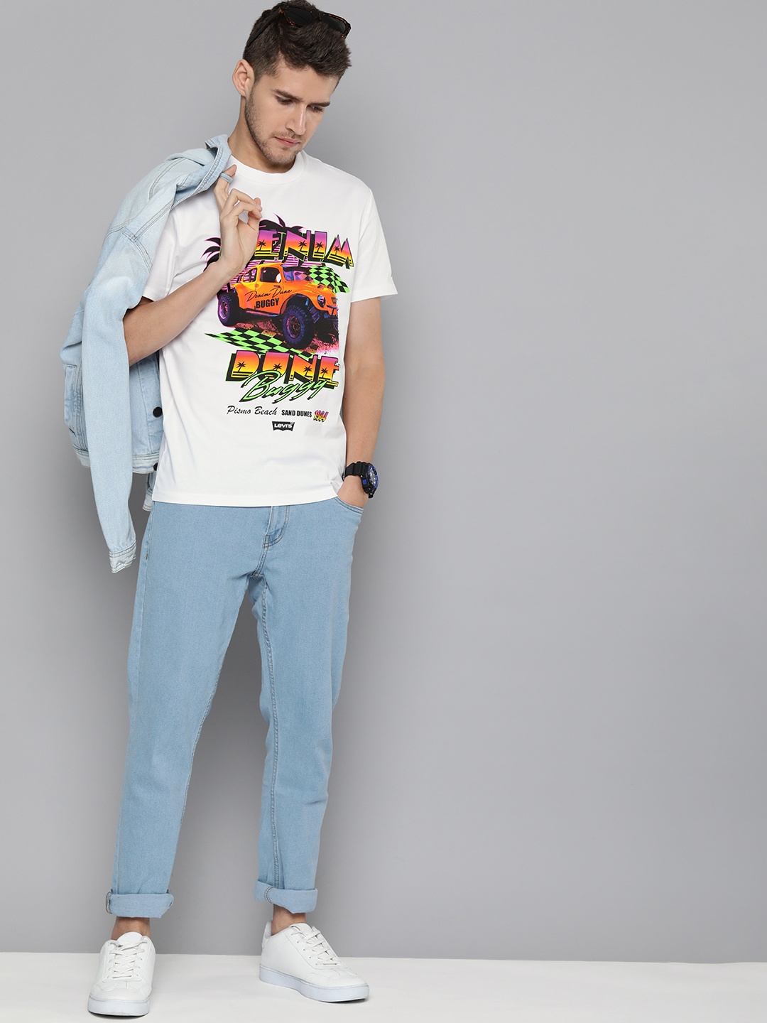 

Levis Graphic Printed Pure Cotton T-shirt, White
